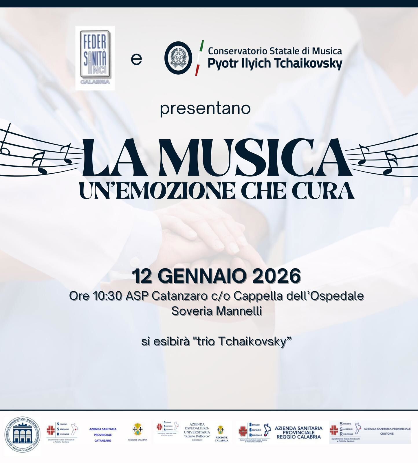 “La musica, un’emozione che cura”: le note del Trio Tchaikovsky arrivano all’Ospedale di Soveria Mannelli images “La musica, un’emozione che cura”: le note del Trio Tchaikovsky arrivano all’Ospedale di Soveria Mannelli