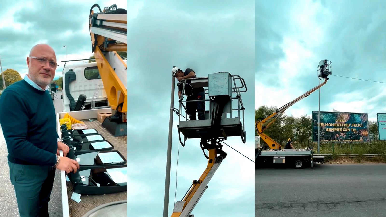 Zumpano, luce dopo decenni nella zona commerciale: completata l’illuminazione pubblica 