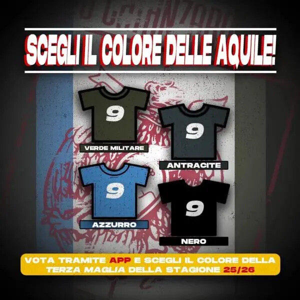 Us Catanzaro, i tifosi scelgono il colore della terza maglia 25/26 (COME VOTARE) images Us Catanzaro, i tifosi scelgono il colore della terza maglia 25/26 (COME VOTARE)