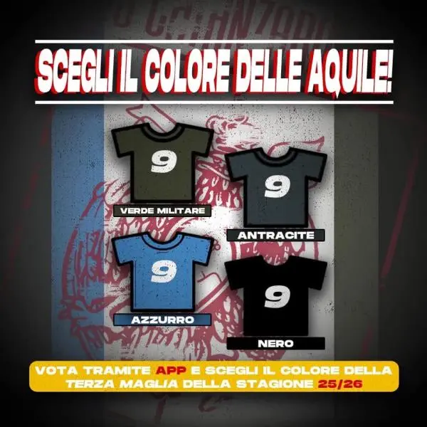 Us Catanzaro, i tifosi scelgono il colore della terza maglia 25/26 (COME VOTARE) images Us Catanzaro, i tifosi scelgono il colore della terza maglia 25/26 (COME VOTARE)