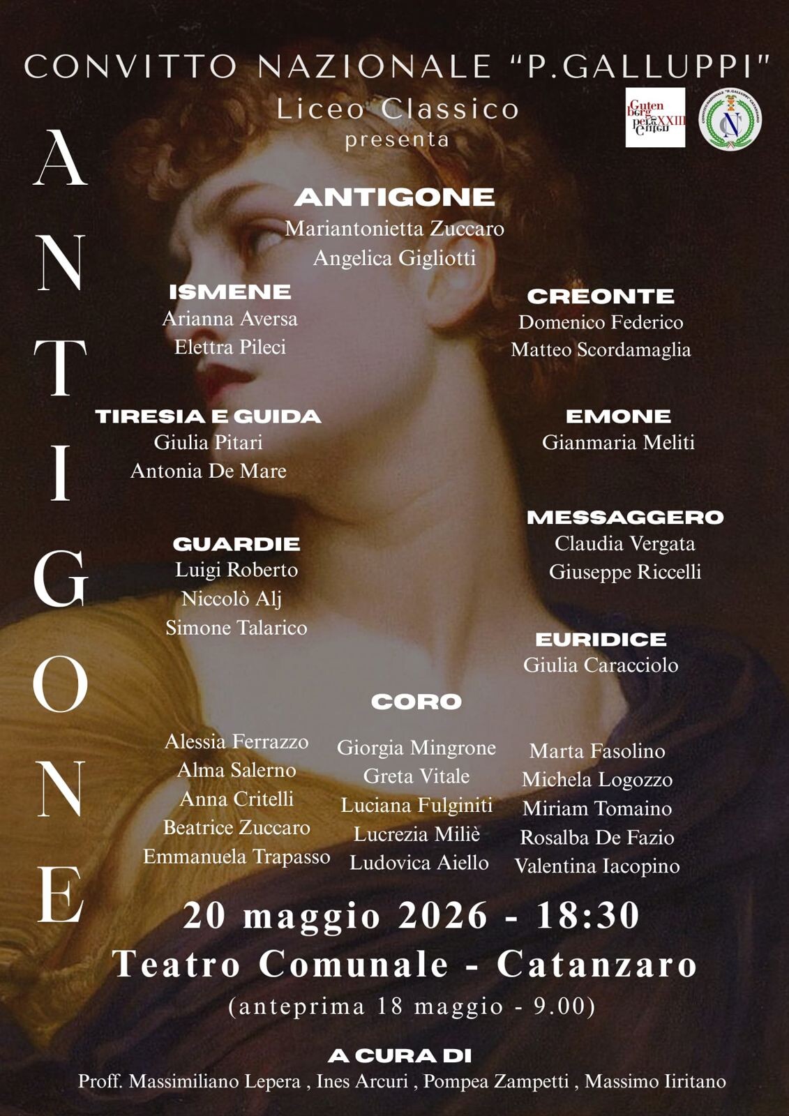 images Gutenberg 2026 a Catanzaro, gli studenti del "Galluppi" portano in scena l’Antigone di Sofocle&nbsp;&nbsp;