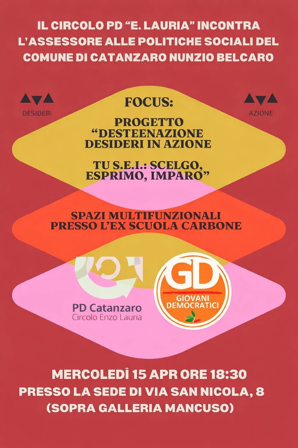 Catanzaro, il Circolo PD “Lauria” incontra Belcaro: focus su apertura degli spazi multifunzionali all’ex Scuola Carbone 
