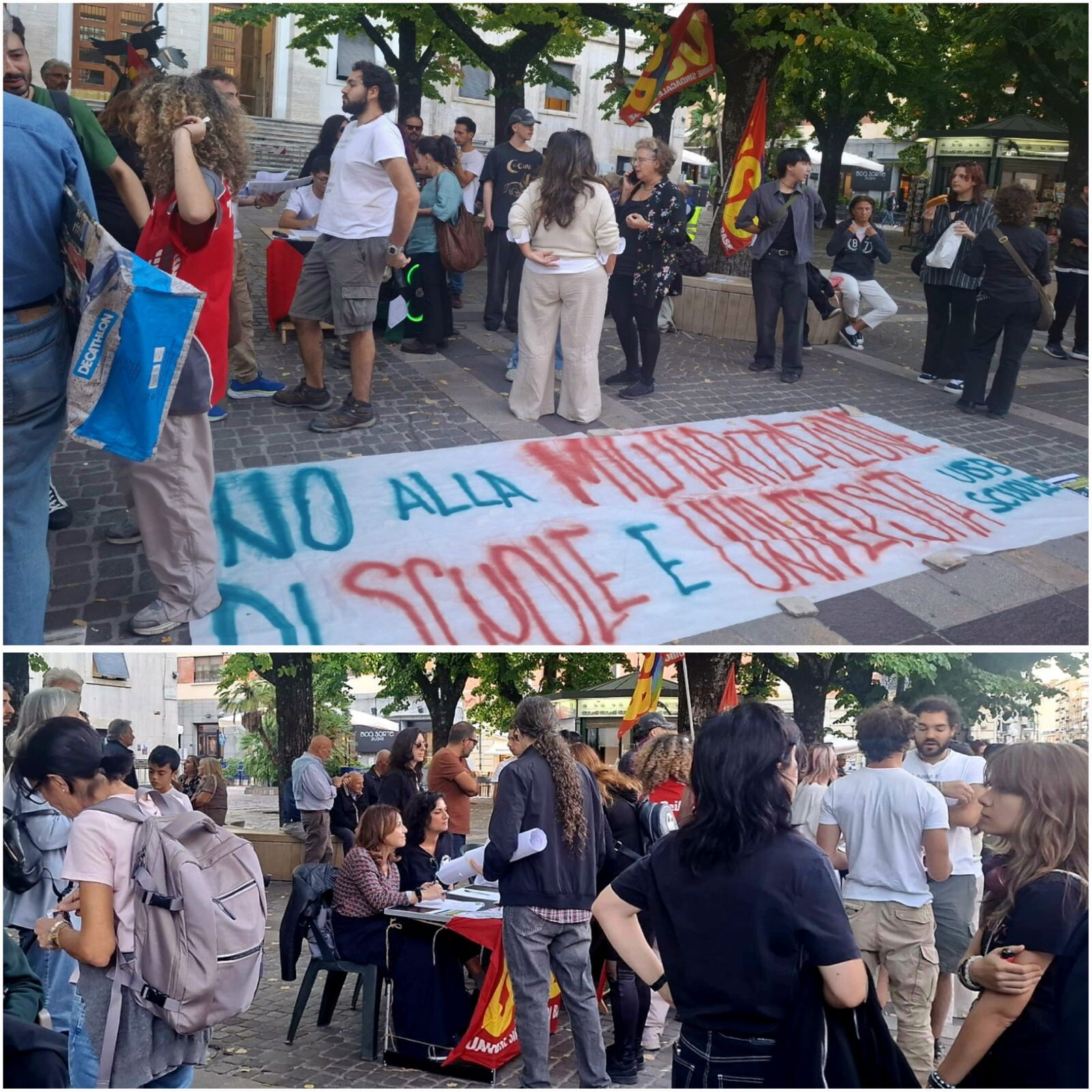 “No alla militarizzazione di scuole e università”, a Cosenza il sit-in di USB Scuola images “No alla militarizzazione di scuole e università”, a Cosenza il sit-in di USB Scuola