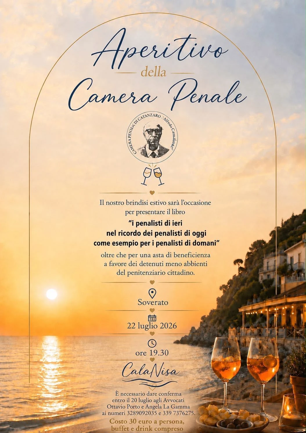 La Camera Penale di Catanzaro celebra il tradizionale brindisi estivo tra memoria, cultura e solidarietà