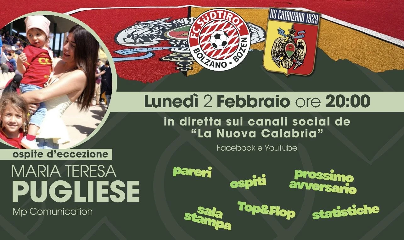 Post Südtirol-Catanzaro: tra gli ospiti Mariateresa Pugliese e  Alberto Capano da Torino