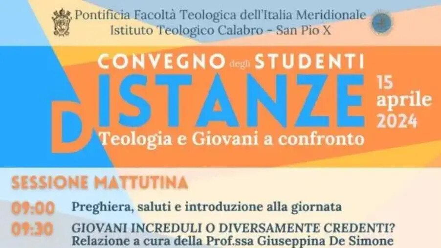 A Catanzaro il 15 aprile "D/Istanze", il convegno degli studenti dell’Istituto Teologico Calabro San Pio X images A Catanzaro il 15 aprile "D/Istanze", il convegno degli studenti dell’Istituto Teologico Calabro San Pio X