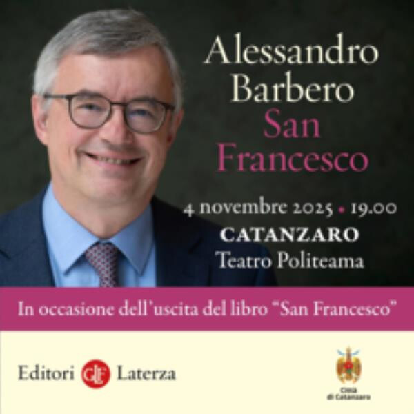 images Dal 2 ottobre in vendita i biglietti per la lezione magistrale di Alessandro Barbero a Catanzaro