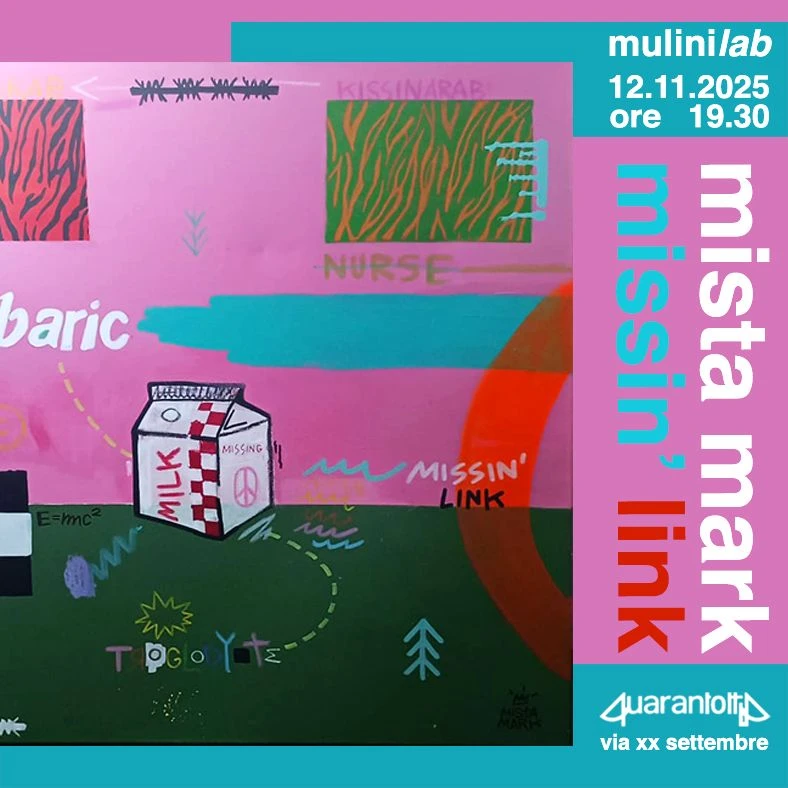 Mulini Lab presenta "Missin' link": a Catanzaro la mostra temporanea di Mista Mark