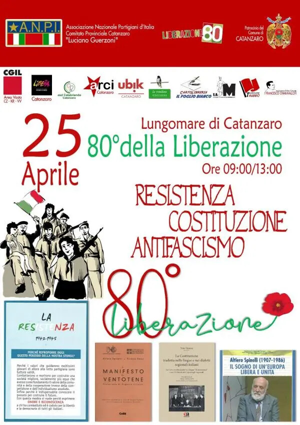 ANPI Catanzaro, tutto pronto per le celebrazioni del 25 aprile images ANPI Catanzaro, tutto pronto per le celebrazioni del 25 aprile