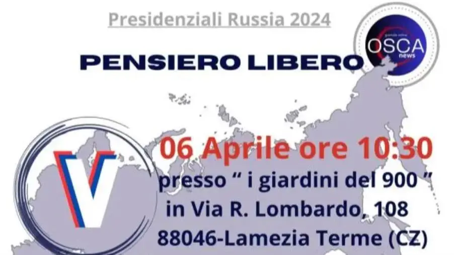 Presidenziali Russia 2024: la delegazione italiana di esperti elettorali a Lamezia Terme images Presidenziali Russia 2024: la delegazione italiana di esperti elettorali a Lamezia Terme