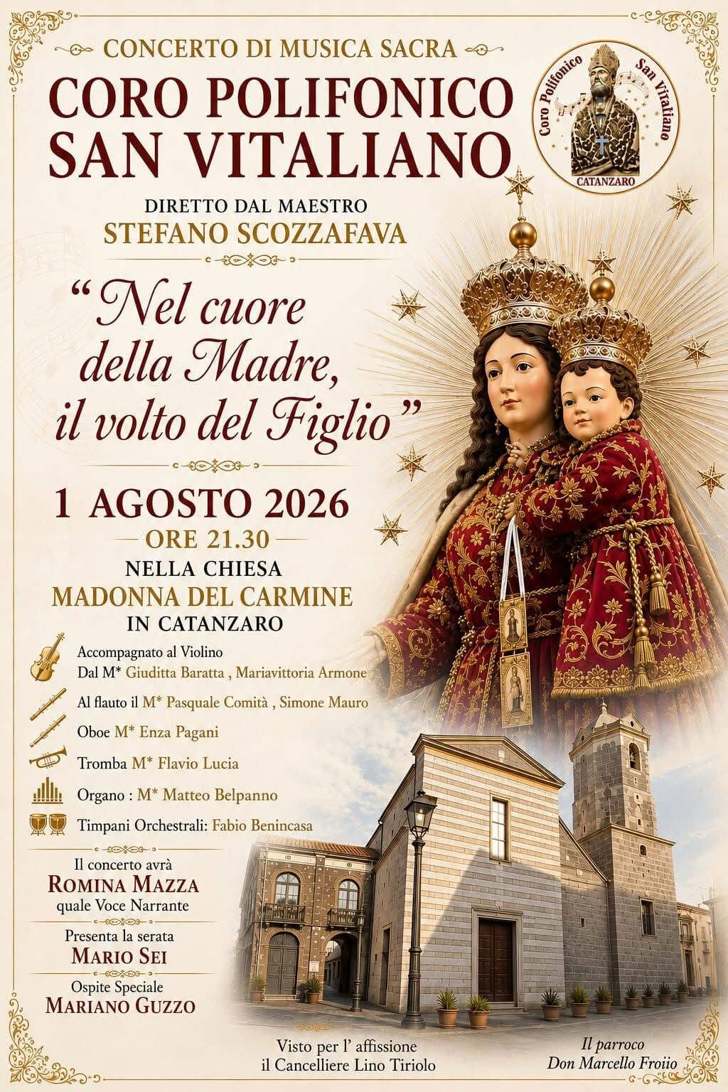 Un viaggio tra musica e spiritualità nel cuore di Catanzaro: il Coro Polifonico San Vitaliano in concerto alla Chiesa del Carmine images Un viaggio tra musica e spiritualità nel cuore di Catanzaro: il Coro Polifonico San Vitaliano in concerto alla Chiesa del Carmine