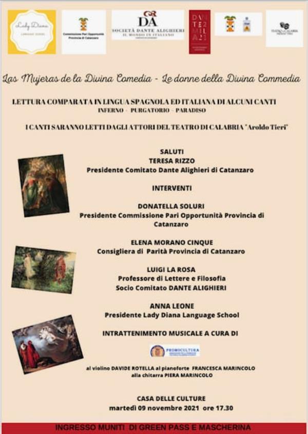 images Catanzaro celebra Dante Alighieri in spagnolo: martedì 9 novembre l'evento conclusivo 