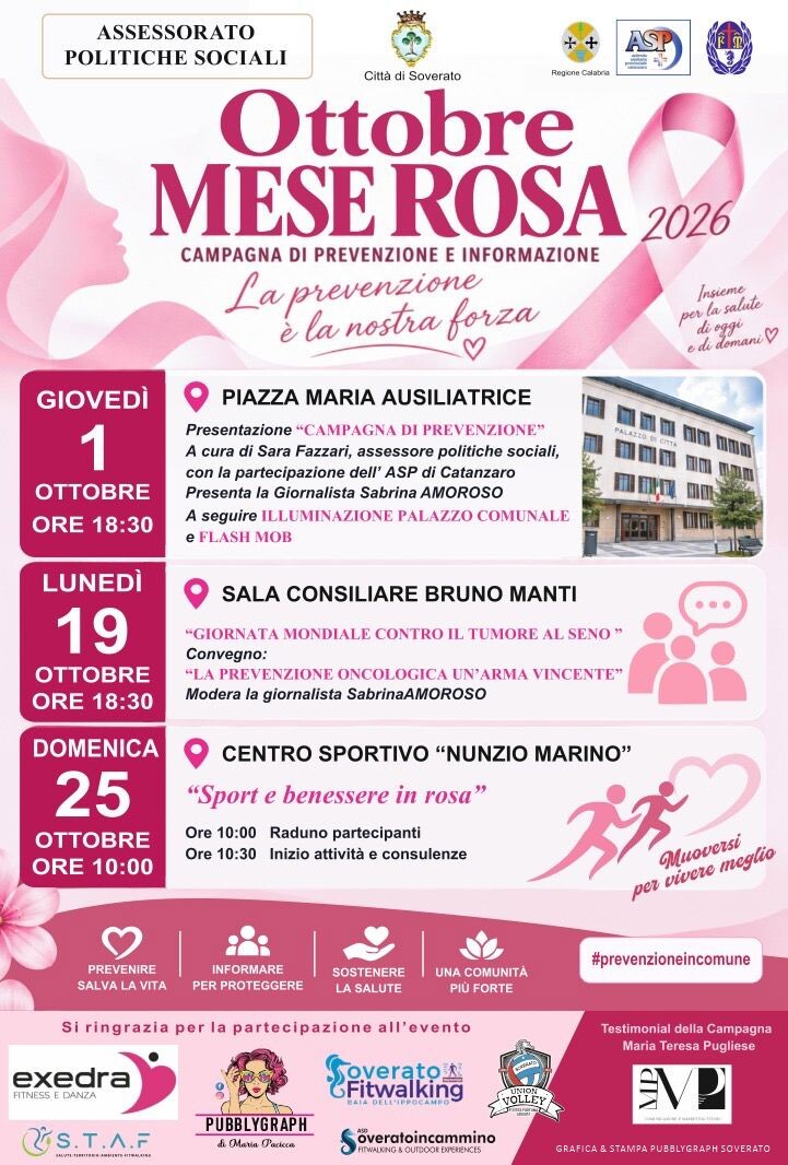 images A Soverato al via "Prevenzione in Comune": screening, informazione e corretti stili di vita al centro del progetto