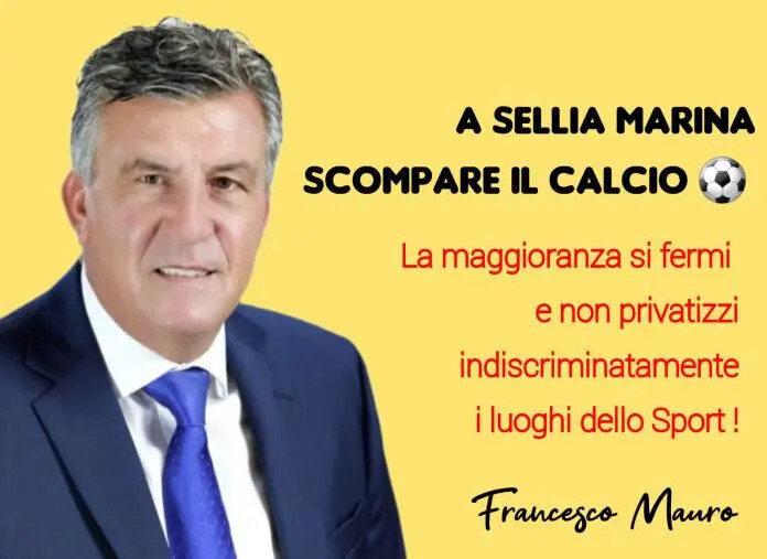 images Francesco Mauro: "A Sellia marina scompare il calcio"
