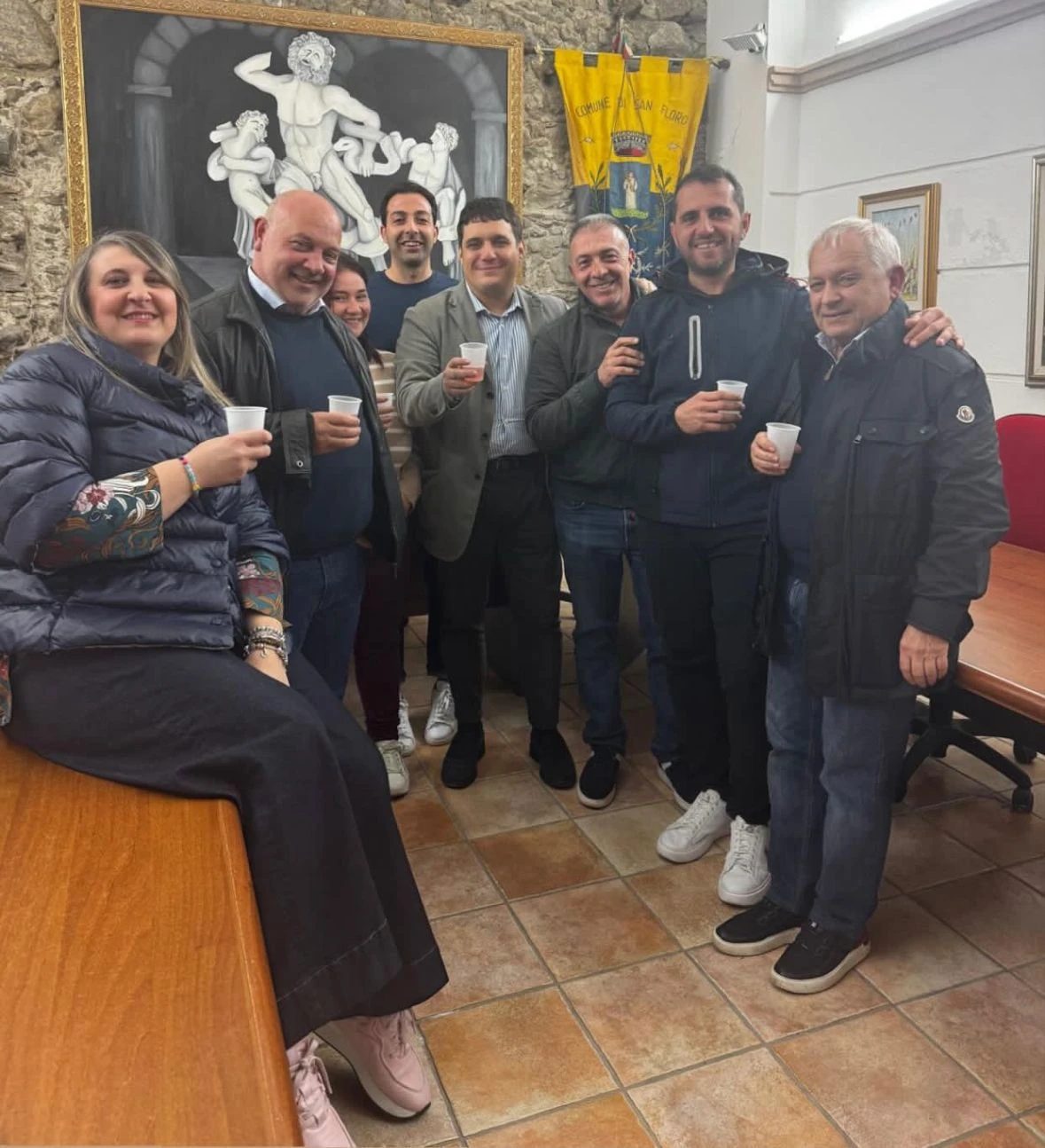 Il Consigliere Regionale Marco Polimeni a San Floro per ribadire il sostegno alla comunità