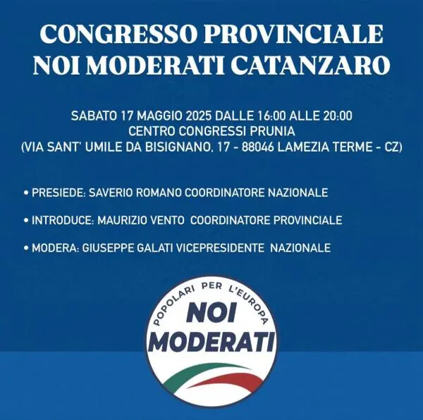 images A Bisignano il congresso provinciale di Noi Moderati Catanzaro
