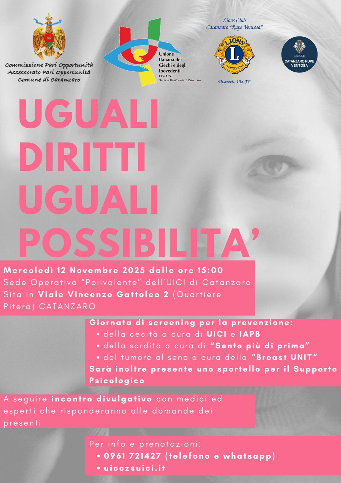 images A Catanzaro il 12 novembre una giornata di prevenzione e tutela della salute femminile con gli screening gratuiti 