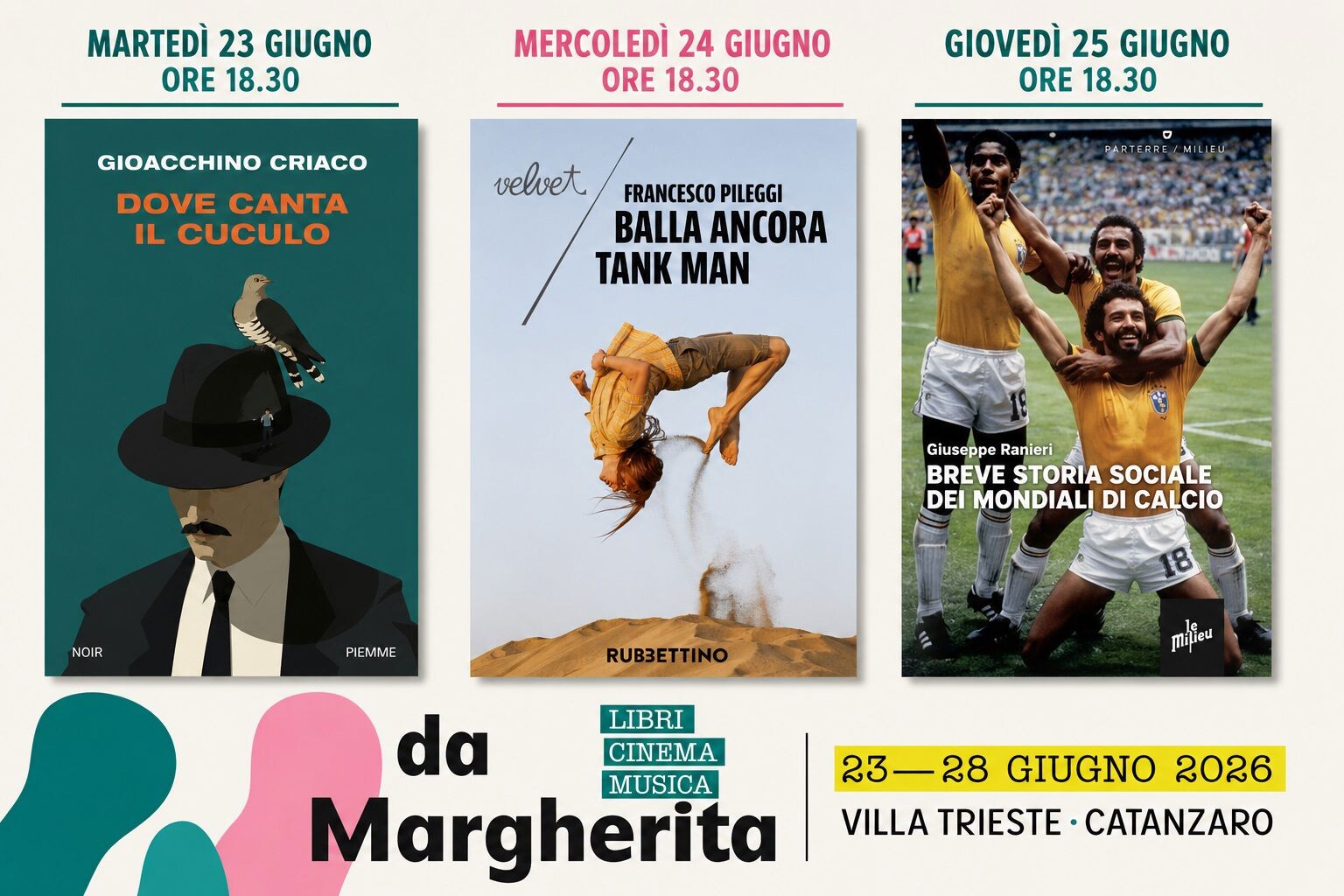 #daMargherita, a Catanzaro le incursioni letterarie con Gioacchino Criaco, Francesco Pileggi e Giuseppe Ranieri images #daMargherita, a Catanzaro le incursioni letterarie con Gioacchino Criaco, Francesco Pileggi e Giuseppe Ranieri