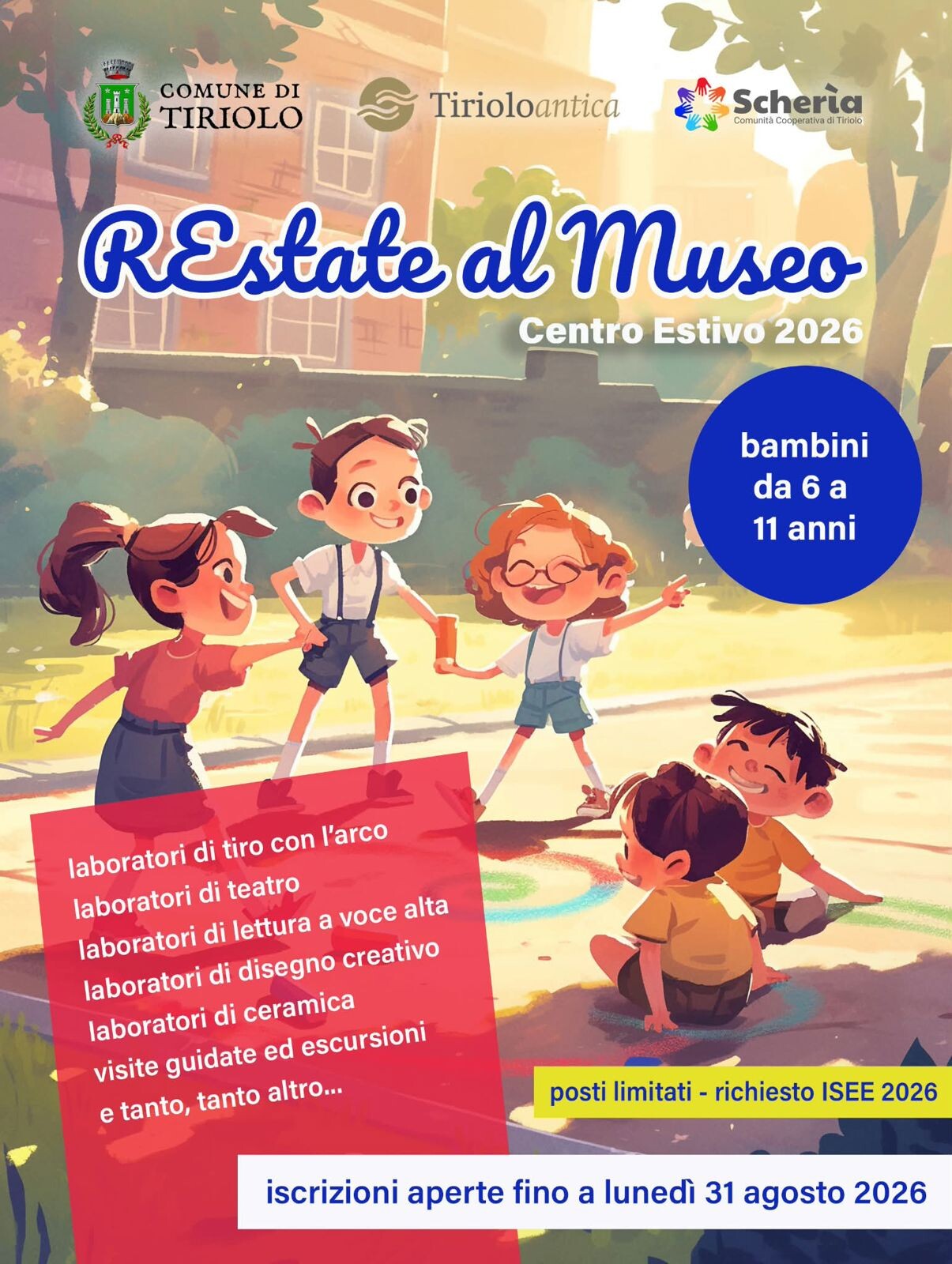 images "REstate al Museo 2026", a Tiriolo  attivato il Centro estivo educativo 