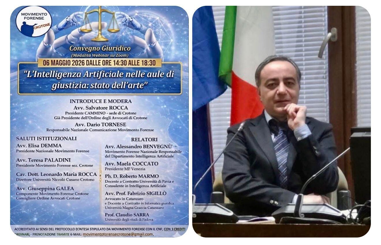 images L’Avvocatura di Crotone al centro del dibattito nazionale sull’Intelligenza Artificiale