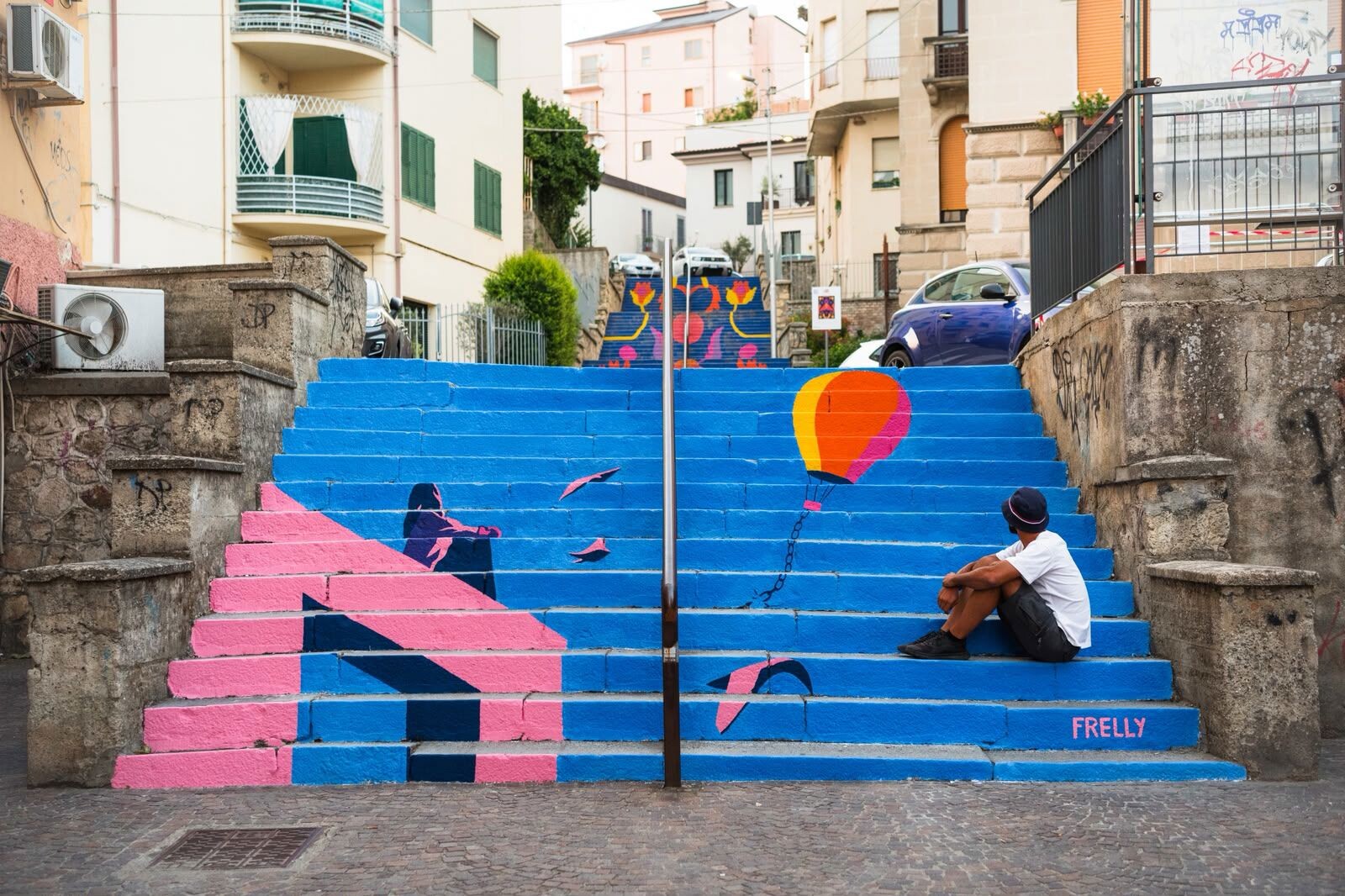 images Catanzaro, a&nbsp;San Leonardo una scalinata d'autore contro le intimidazioni agli amministratori locali  