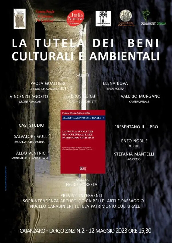 Catanzaro, "La tutela penale dei beni culturali e del patrimonio artistico": il nuovo volume di Enzo Nobile images Catanzaro, "La tutela penale dei beni culturali e del patrimonio artistico": il nuovo volume di Enzo Nobile