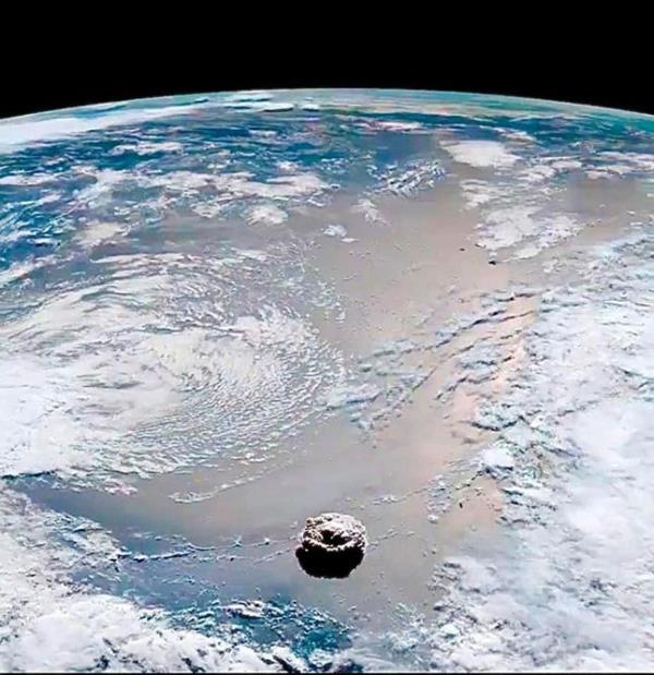 images “Sentita” anche in Calabria l’eruzione del vulcano Hunga Tonga-Hunga Ha’apai: lo rileva l'Arpacal