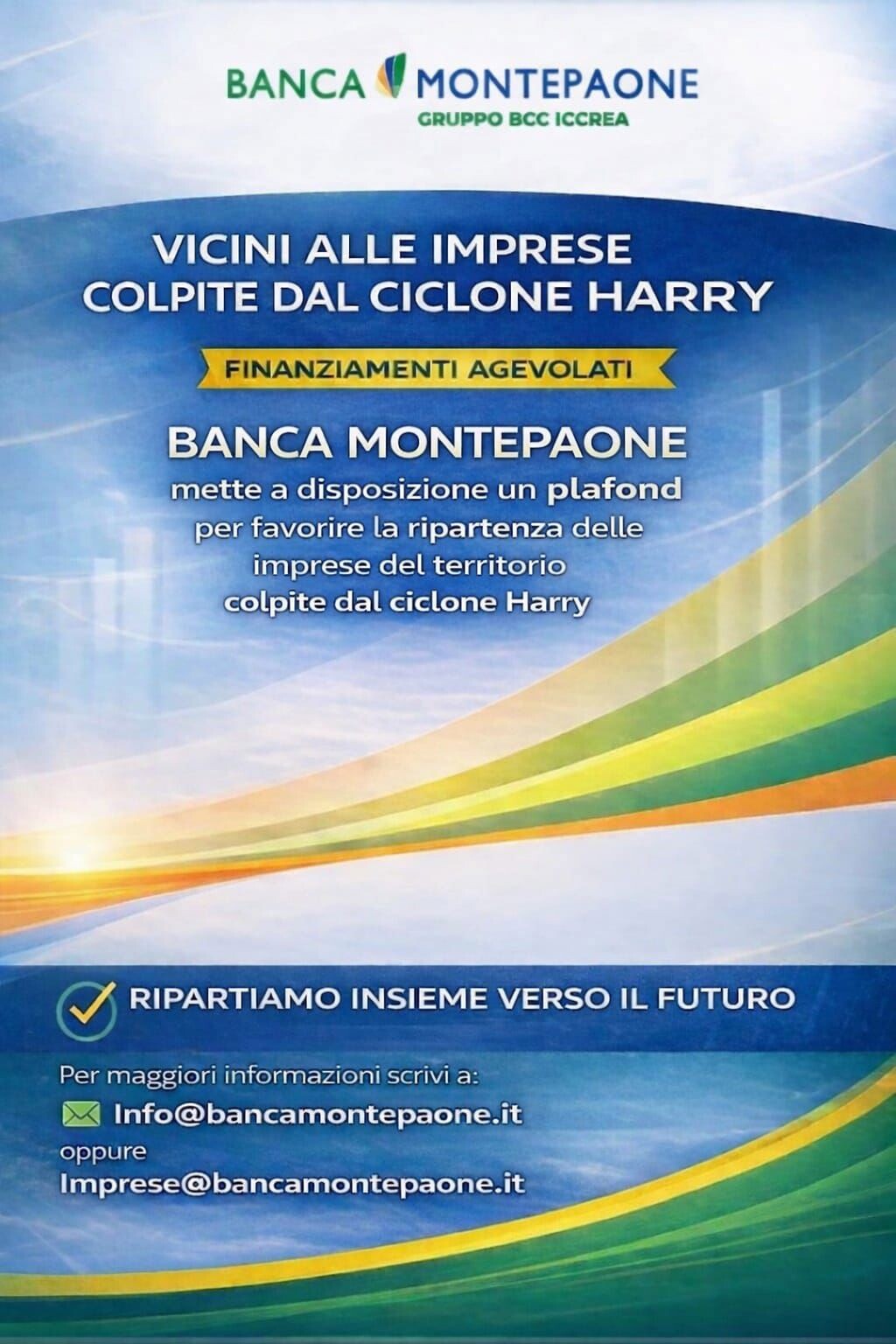 images Ciclone Harry, l’azione della Banca di Montepaone per le imprese in difficoltà 