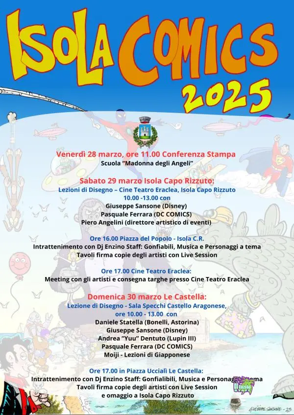 images  Isola Comics 2025: ecco date e ore delle lezioni