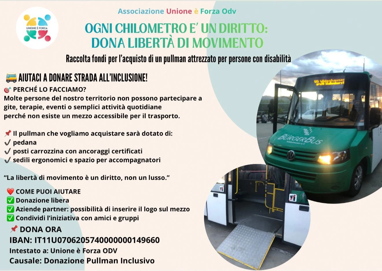 A Corigliano Rossano via alla raccolta fondi per l'acquisto di un pullman per persone disabili