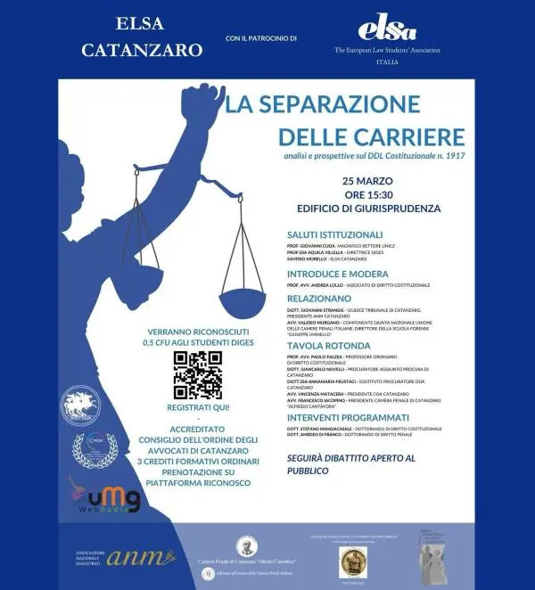 "Separazione delle carriere": confronto incontro all'UMG di Catanzaro images "Separazione delle carriere": confronto incontro all'UMG di Catanzaro