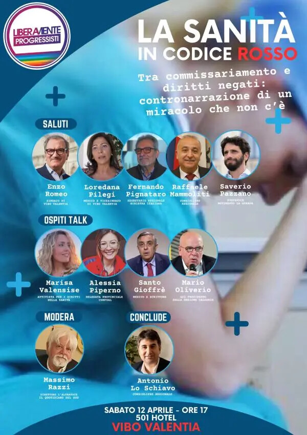 images Sanità in codice rosso, a Vibo l’iniziativa di Liberamente progressisti