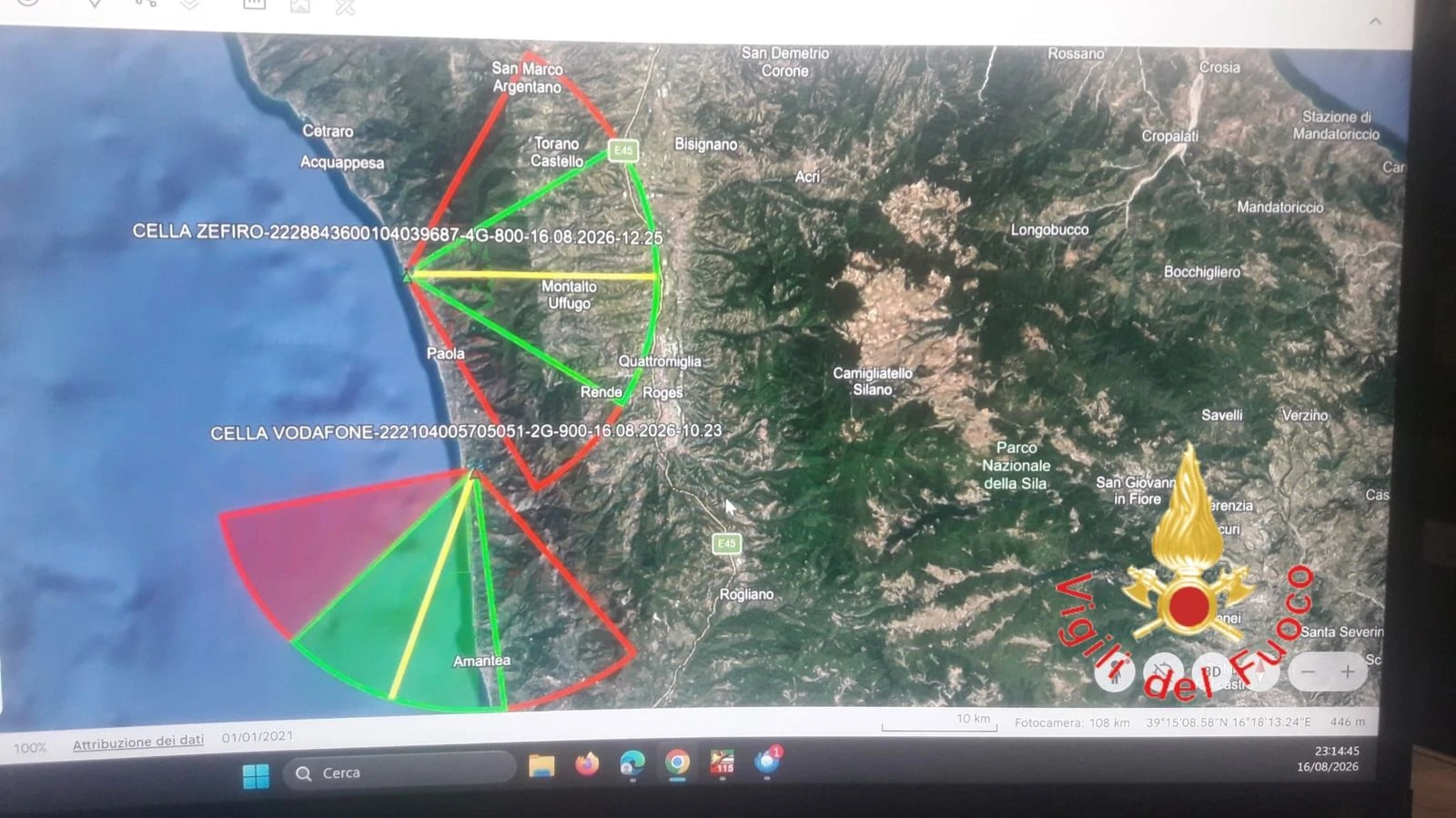 Velivolo ultraleggero con 2 persone a bordo disperso nel Cosentino
