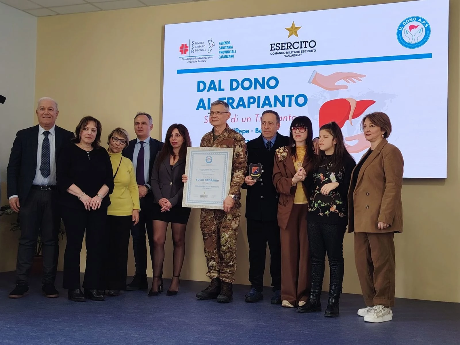Catanzaro, "Dal Dono al Trapianto": l'Esercito e l'ASP insieme per promuovere la cultura della vita