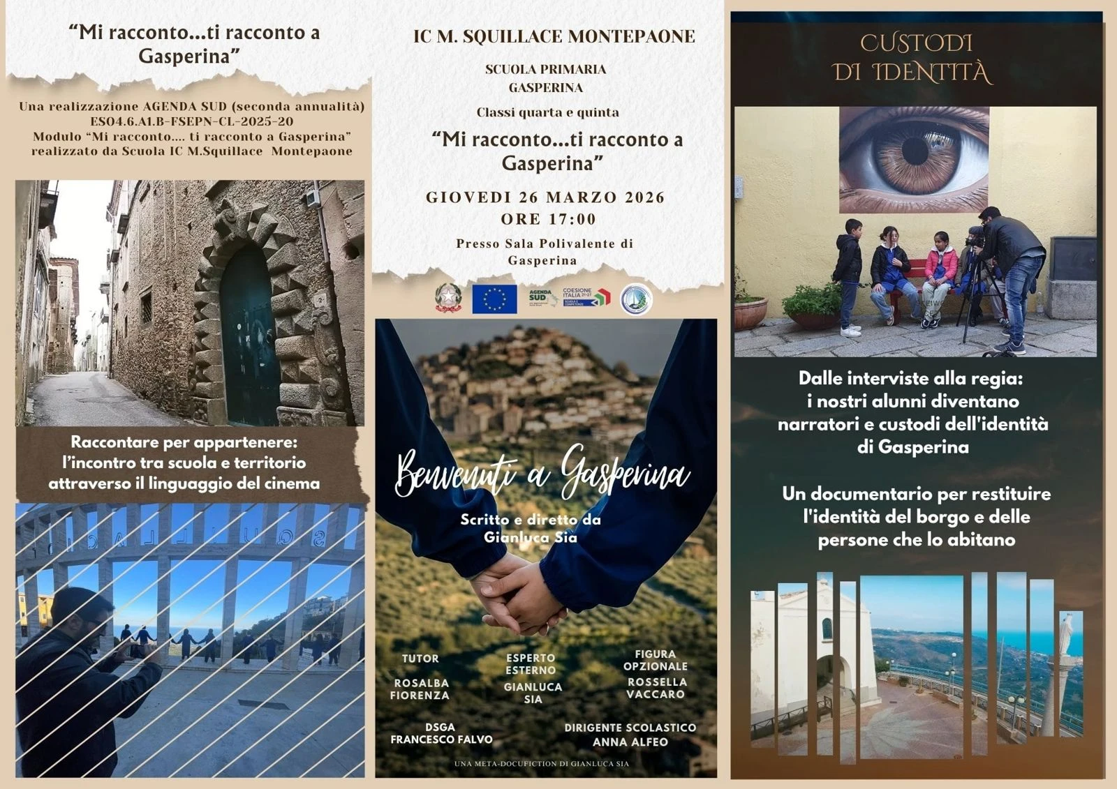 Gasperina si racconta con gli occhi dei bambini e la firma del regista Gianluca Sia