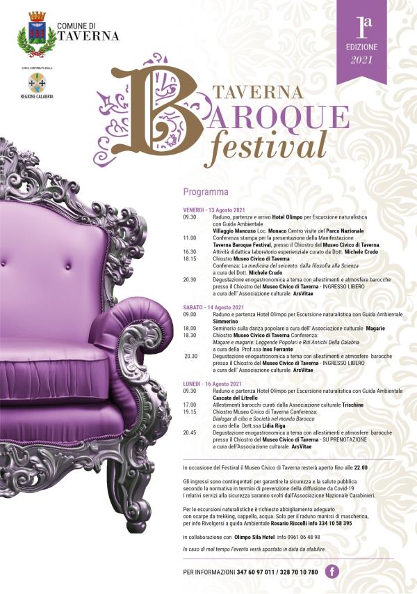 images Ai nastri di partenza il Taverna "Baroque festival": tre giorni tra natura e arte 