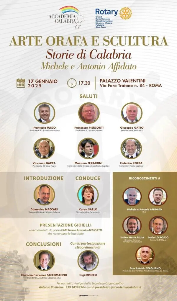 images Roma, Michele e Antonio Affidato presentano l’arte orafa e scultura