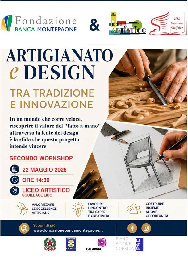 Artigianato e Design: il futuro della tradizione fa tappa al Liceo Artistico di Squillace