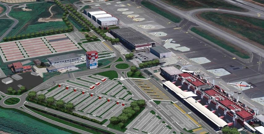 Nuova viabilità e area di sosta all’aeroporto di Lamezia Terme