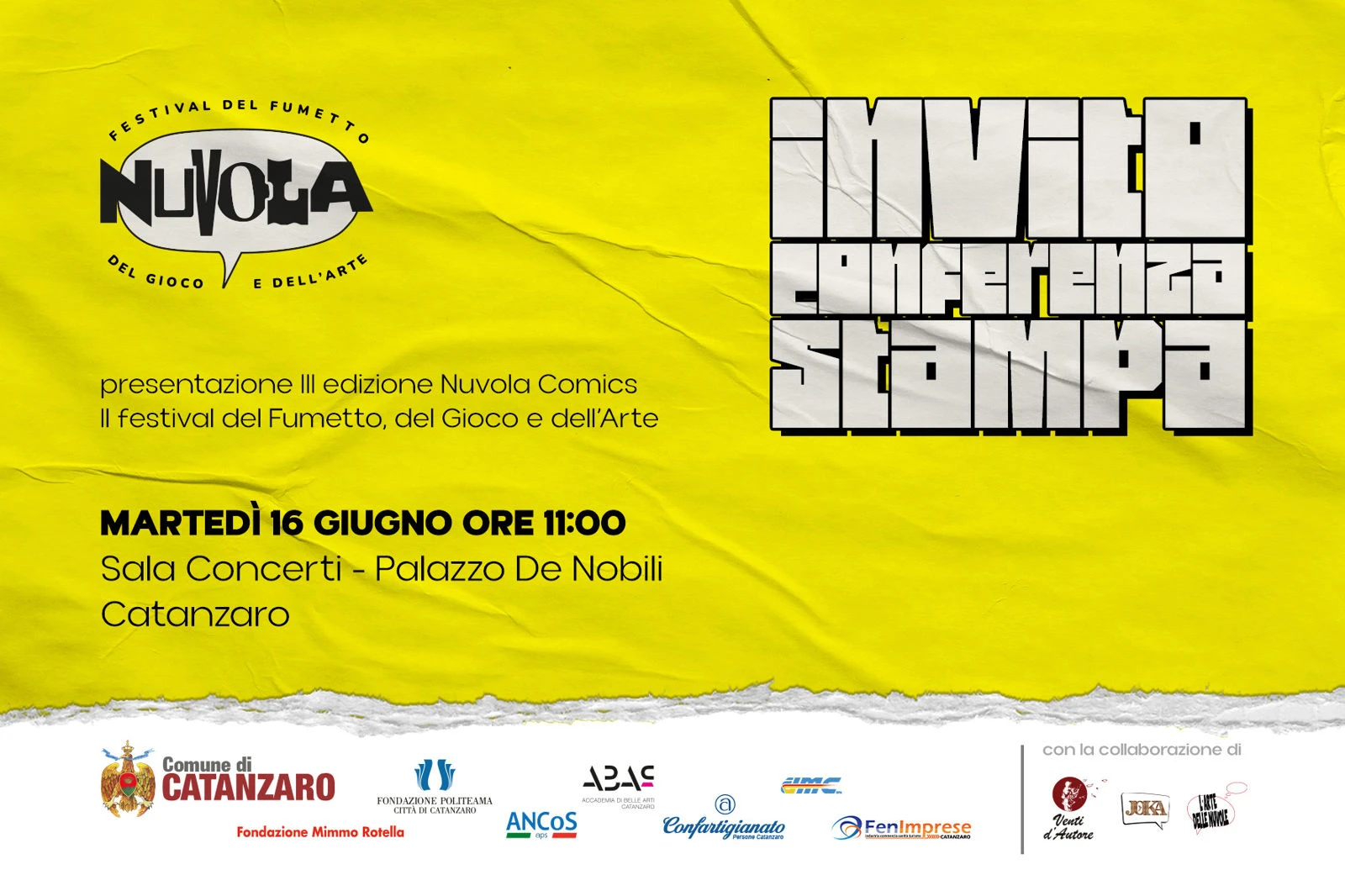 Catanzaro si prepara a vivere la III edizione di Nuvola Comics 