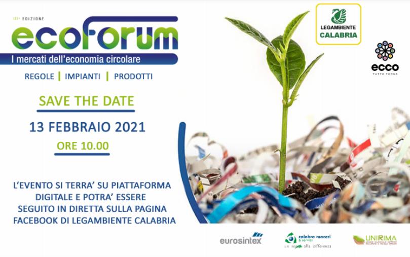 EcoForum regionale sui rifiuti. La III edizione si terrà domani sulle pagine social di Legambiente Calabria e de La Nuova Ecologia images EcoForum regionale sui rifiuti. La III edizione si terrà domani sulle pagine social di Legambiente Calabria e de La Nuova Ecologia