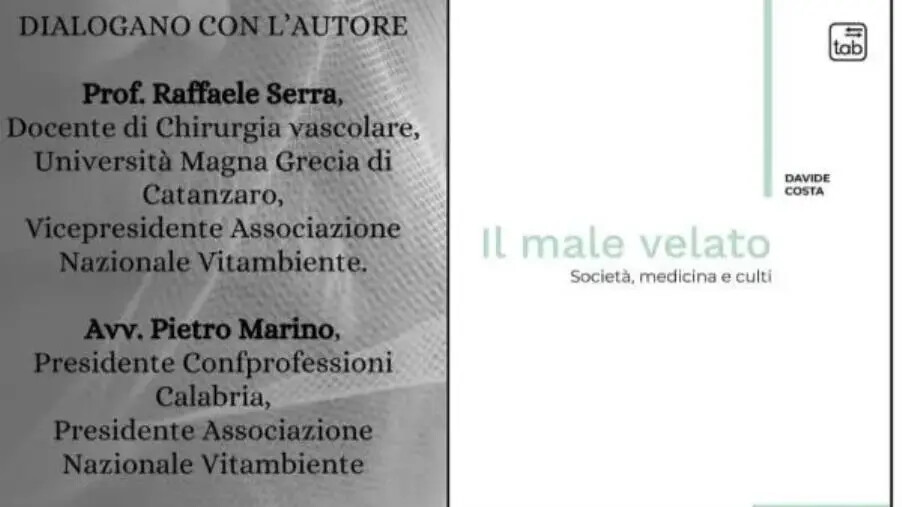 A Catanzaro la presentazione del saggio "Il male velato: società, medicina e culti" images A Catanzaro la presentazione del saggio "Il male velato: società, medicina e culti"