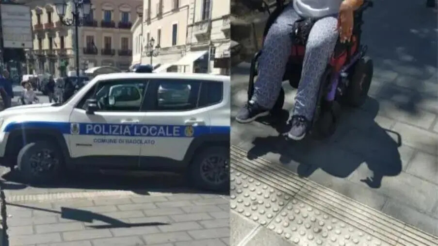 Auto Municipale ostruisce passaggio ad un disabile a Catanzaro, la denuncia di Liano images Auto Municipale ostruisce passaggio ad un disabile a Catanzaro, la denuncia di Liano