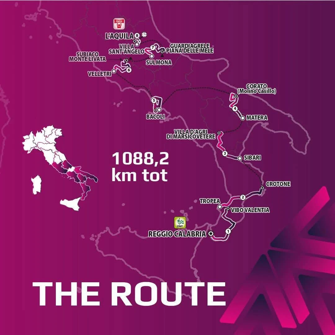 Castrovillari accoglie il Giro d’Italia Next Gen: una vetrina internazionale per il territorio del Pollino
