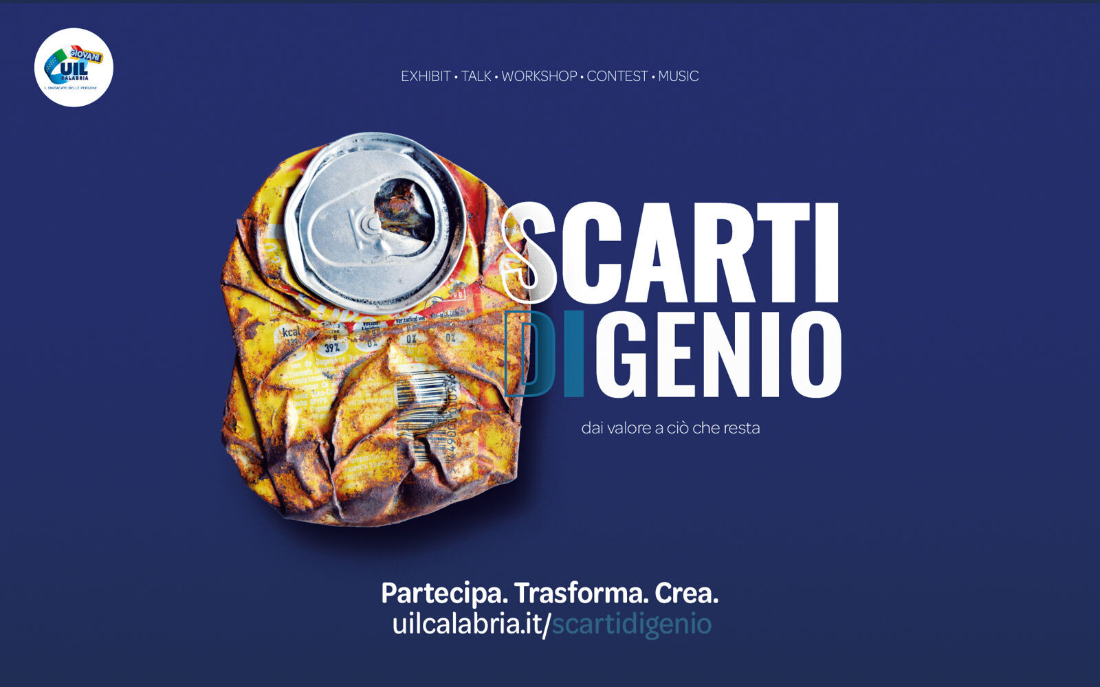 "Scarti di Genio", da oggi le iscrizioni: l'11 settembre a Catanzaro workshop e concorso images "Scarti di Genio", da oggi le iscrizioni: l'11 settembre a Catanzaro workshop e concorso