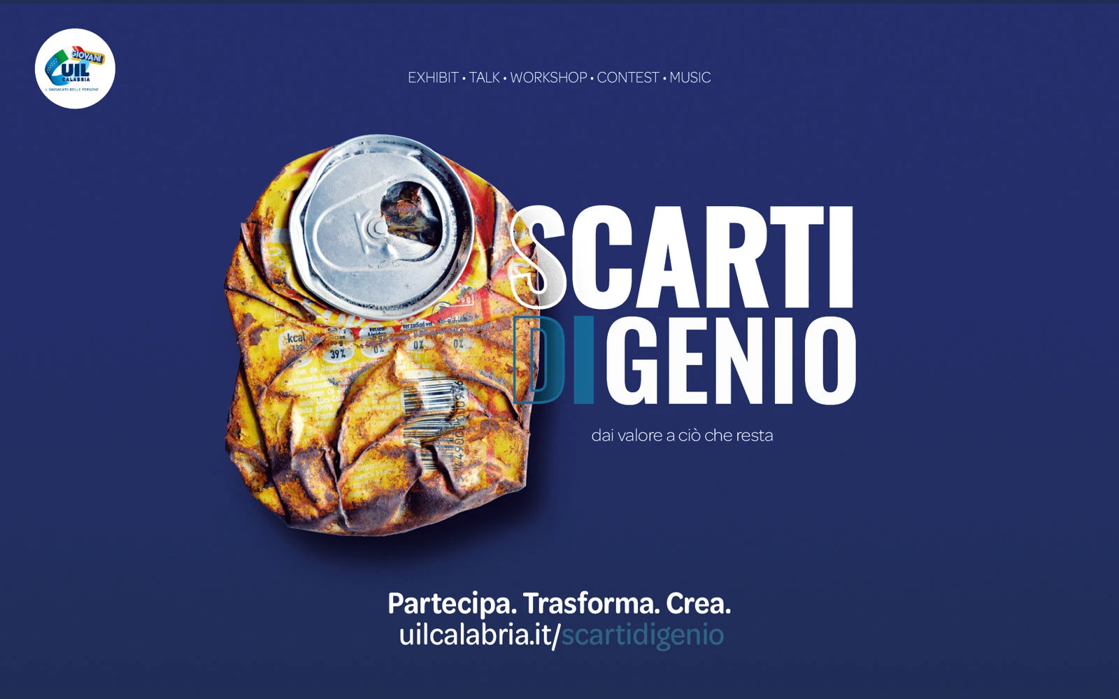 "Scarti di Genio", da oggi le iscrizioni: l'11 settembre a Catanzaro workshop e concorso