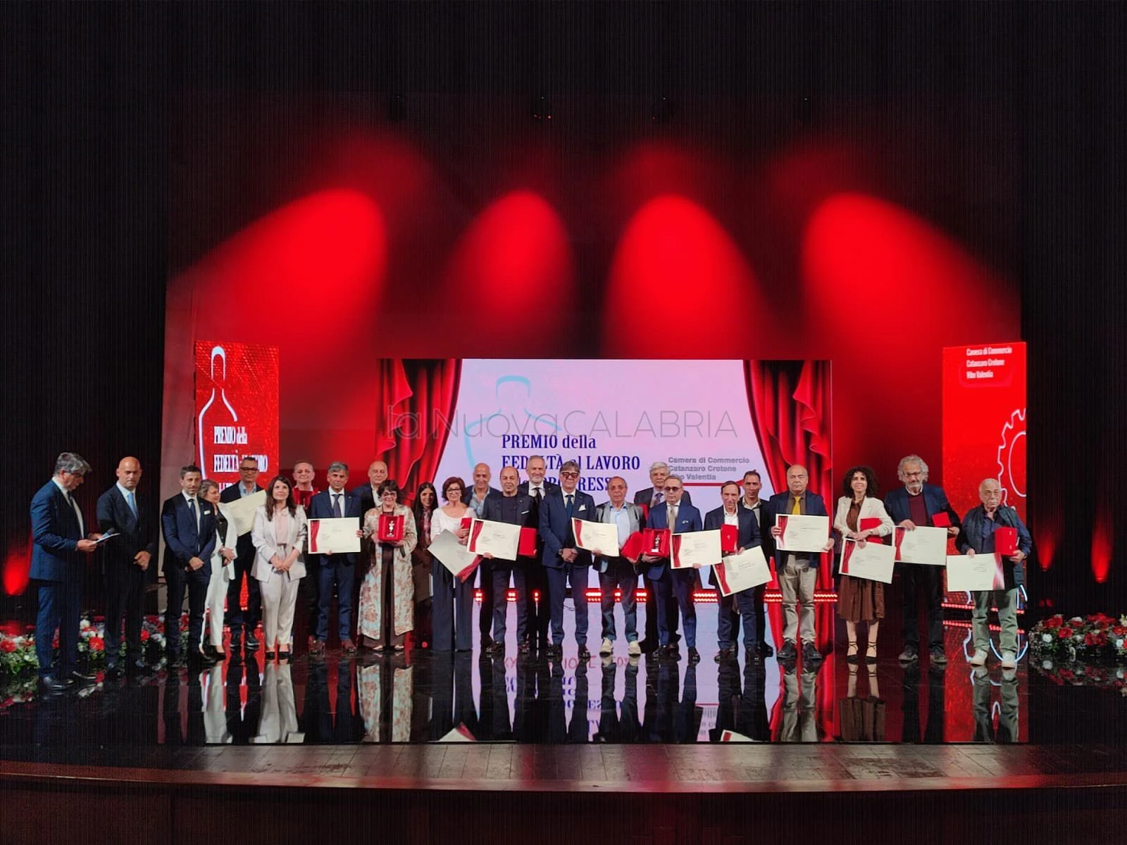 Catanzaro, al Politeama la XXI Edizione del "Premio Fedeltà al Lavoro e Progresso Economico"