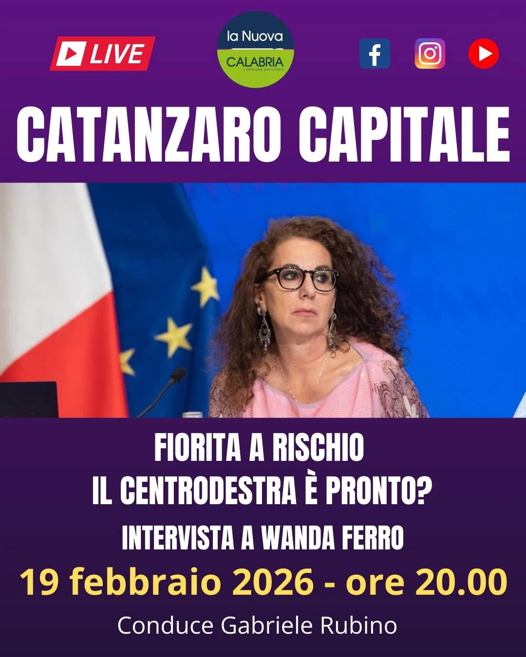 Catanzaro Capitale, crisi politica al Comune: parlano Wanda Ferro e Roberto Guerriero (DIRETTA ORE 20)