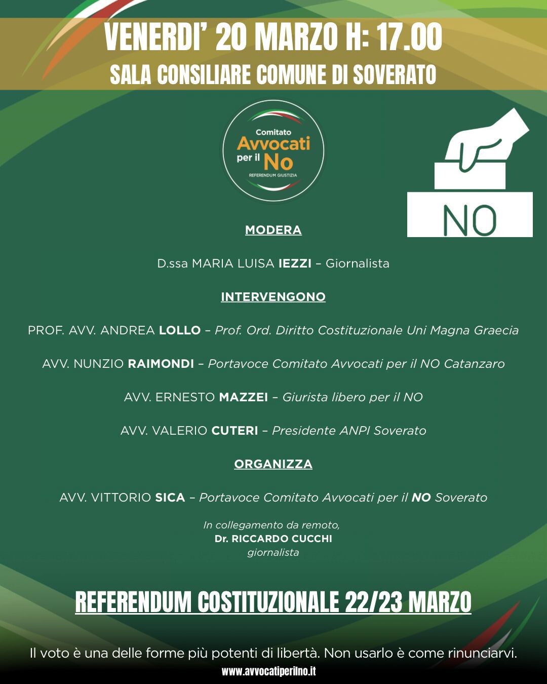 images Referendum giustizia, a Soverato l'appuntamento con gli "Avvocati per il No"
