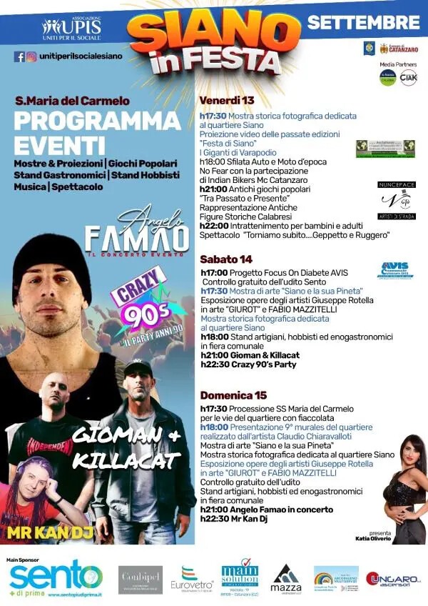 Catanzaro, domani al via nel quartiere Siano gli eventi per la festa di S.Maria del Carmelo: il programma images Catanzaro, domani al via nel quartiere Siano gli eventi per la festa di S.Maria del Carmelo: il programma